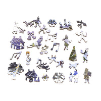 Enjoying the Carols (467 Piece Wooden Jigsaw Puzzle) - Nautilus Puzzles - Wooden Jigsaw Puzzles For Adults