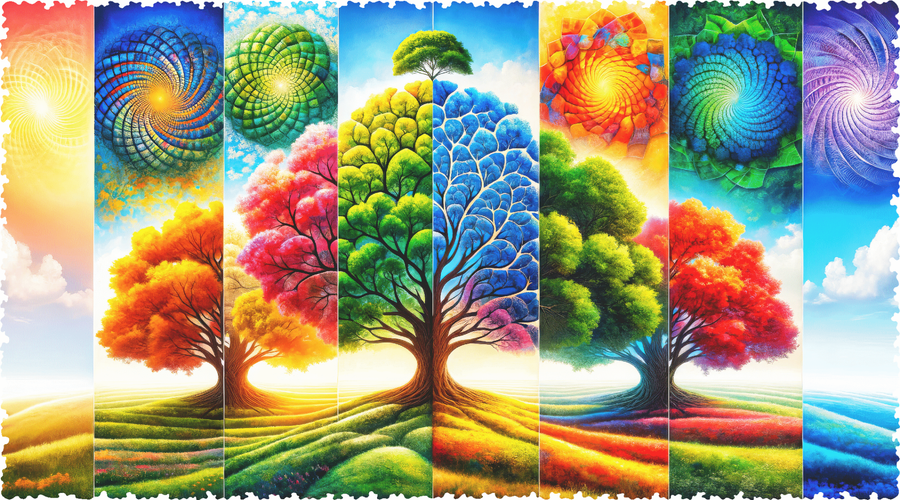 Eternal Cycles (508 Piece Wooden Jigsaw Puzzle) - Nautilus Puzzles - Wooden Jigsaw Puzzles For Adults