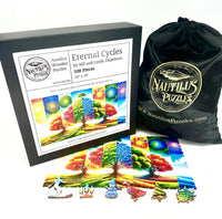 Eternal Cycles (508 Piece Wooden Jigsaw Puzzle) - Nautilus Puzzles - Wooden Jigsaw Puzzles For Adults