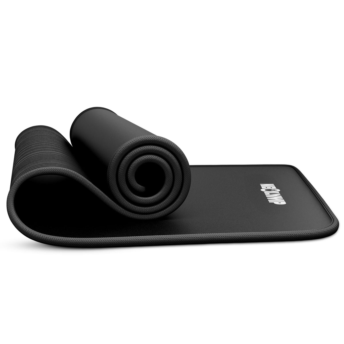 Fitnessmatte - extra dick und rutschfest – Schwarz / Extra breit (80 cm) (B‑Ware) - - Outlet von NEOLYMP | Fitnessequipment und Sportartikel