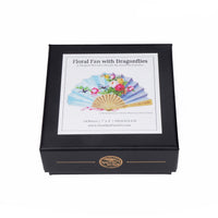 Floral Fan with Dragonflies - 54 Piece Shaped Mini Wooden Jigsaw Puzzle - Nautilus Puzzles - Wooden Jigsaw Puzzles For Adults