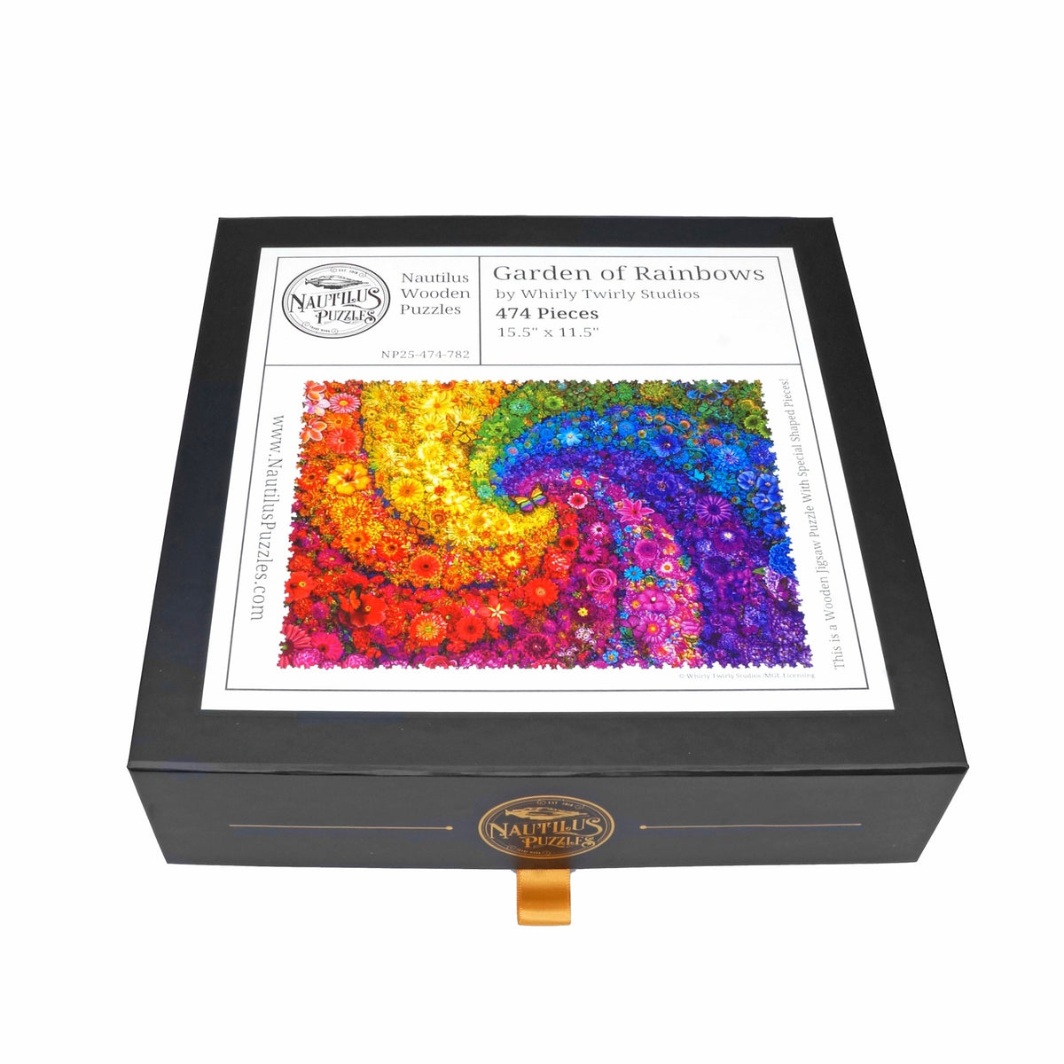 Garden of Rainbows (474 Piece Wooden Jigsaw Puzzle) - Nautilus Puzzles - Wooden Jigsaw Puzzles For Adults