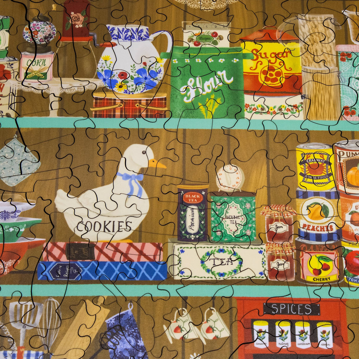 Grandma's Pantry (240 Piece Wooden Jigsaw Puzzle) - Nautilus Puzzles - Wooden Jigsaw Puzzles For Adults