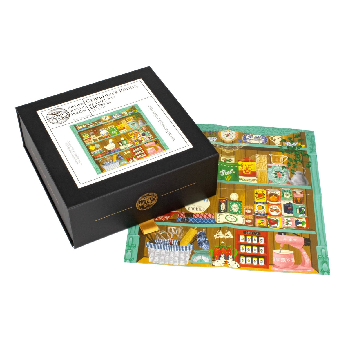 Grandma's Pantry (240 Piece Wooden Jigsaw Puzzle) - Nautilus Puzzles - Wooden Jigsaw Puzzles For Adults