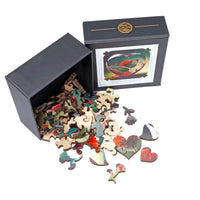 Heart of Glass (50 Piece Mini Wooden Jigsaw Puzzle) - Nautilus Puzzles - Wooden Jigsaw Puzzles For Adults
