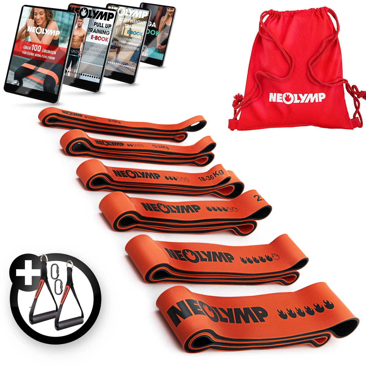 Heavy Resistance Bands, Widerstandsbänder aus Latex | B-Ware - - Outlet von NEOLYMP