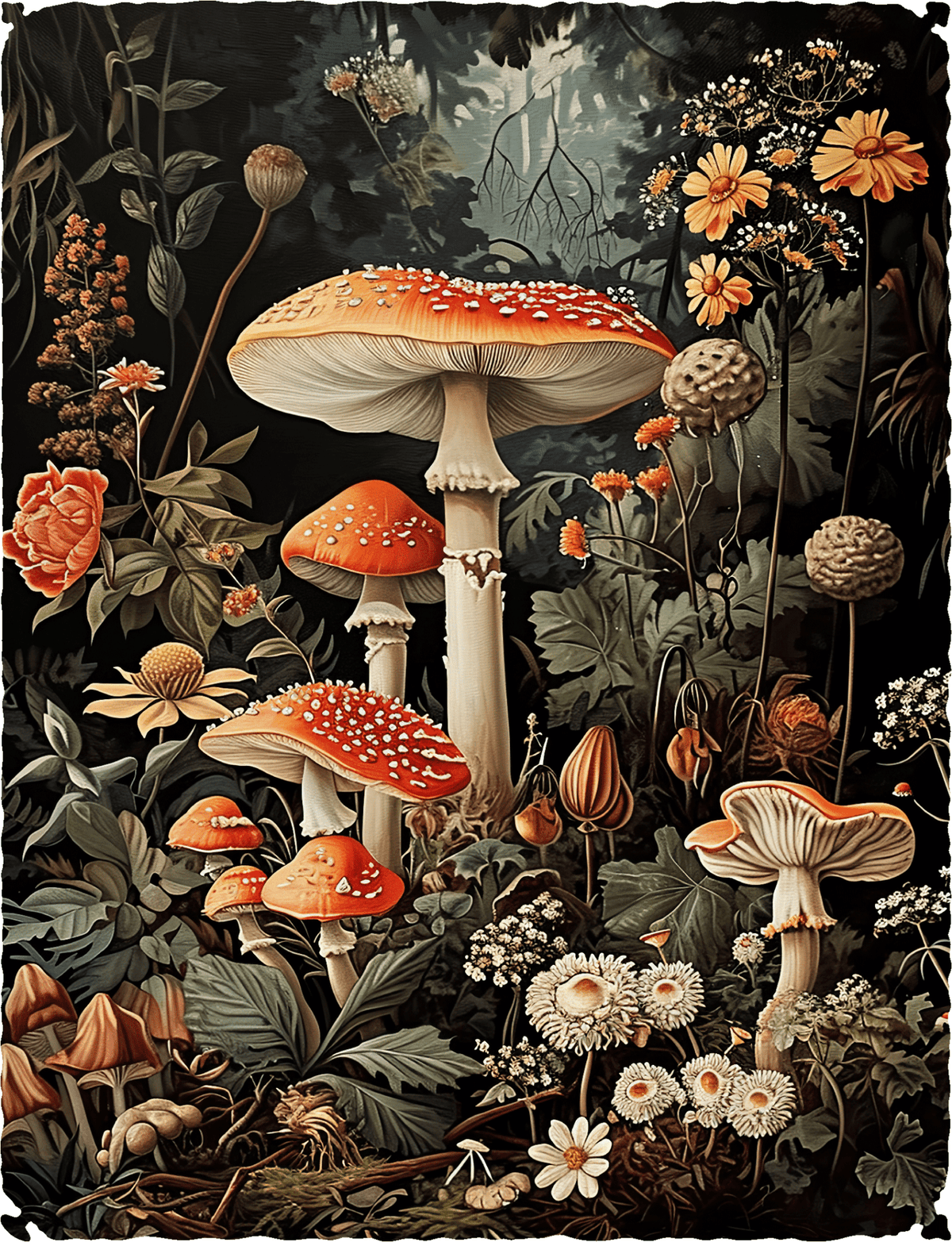 In the Mushroom Forest (475 Piece Wooden Jigsaw Puzzle) - Nautilus Puzzles - Wooden Jigsaw Puzzles For Adults