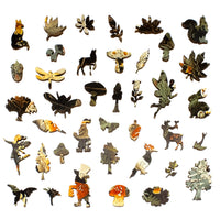In the Mushroom Forest (475 Piece Wooden Jigsaw Puzzle) - Nautilus Puzzles - Wooden Jigsaw Puzzles For Adults