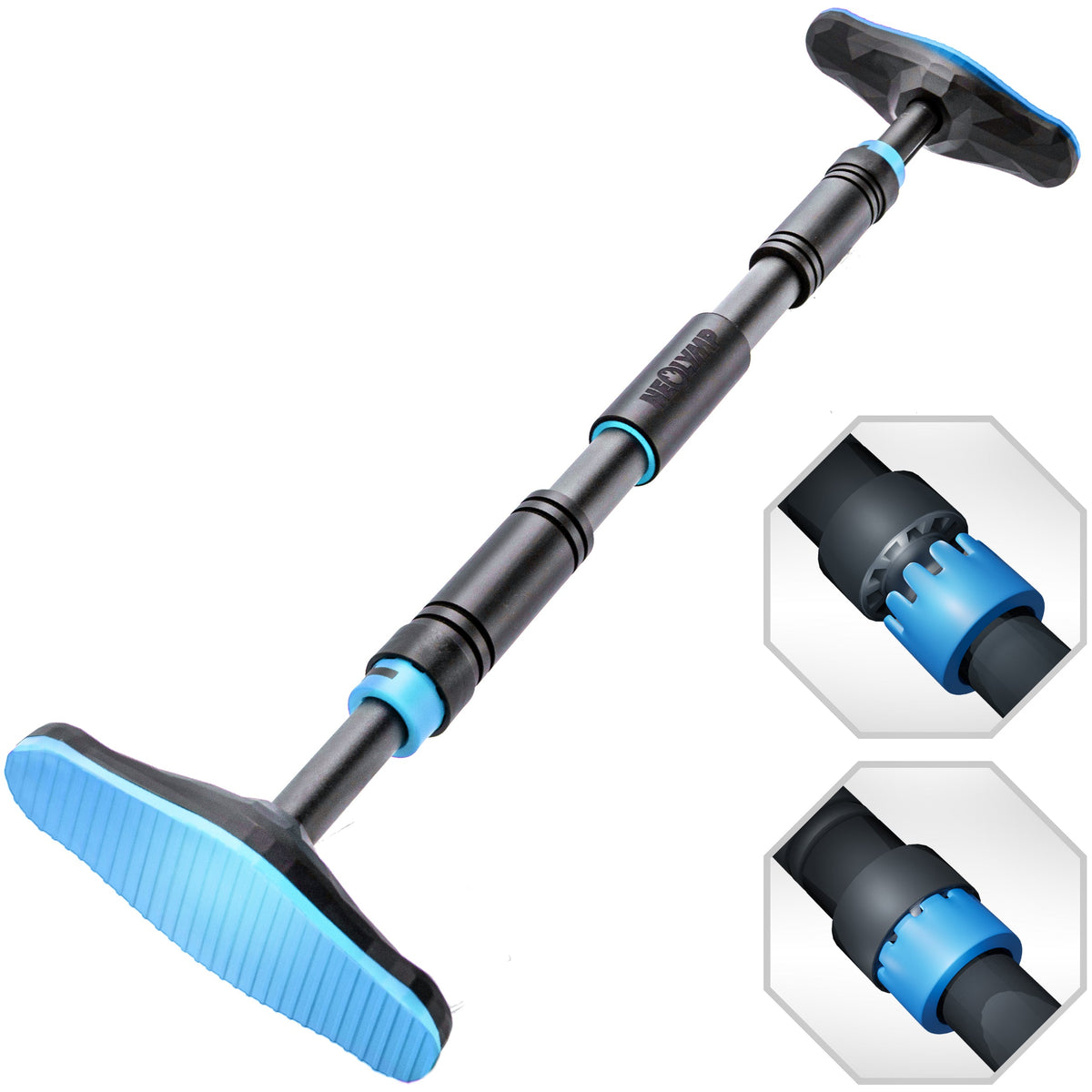 Teleskop Klimmzugstange für Türen | B-Ware - Blau - Outlet von NEOLYMP