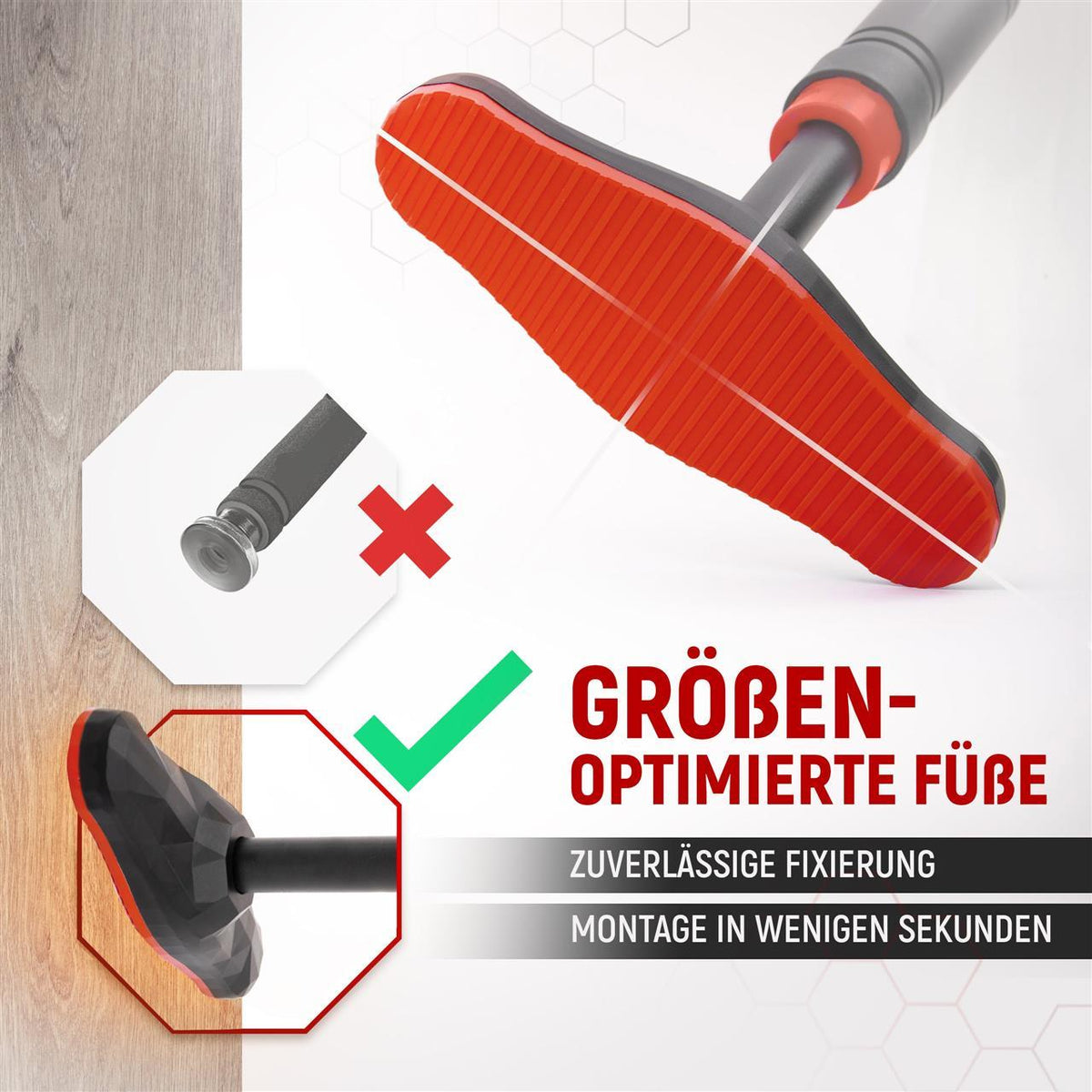 Teleskop Klimmzugstange für Türen | B-Ware - Blau - Outlet von NEOLYMP