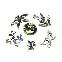 May - Lily of the Valley (50 Piece Round Mini Wooden Jigsaw Puzzle) - Nautilus Puzzles - Wooden Jigsaw Puzzles For Adults