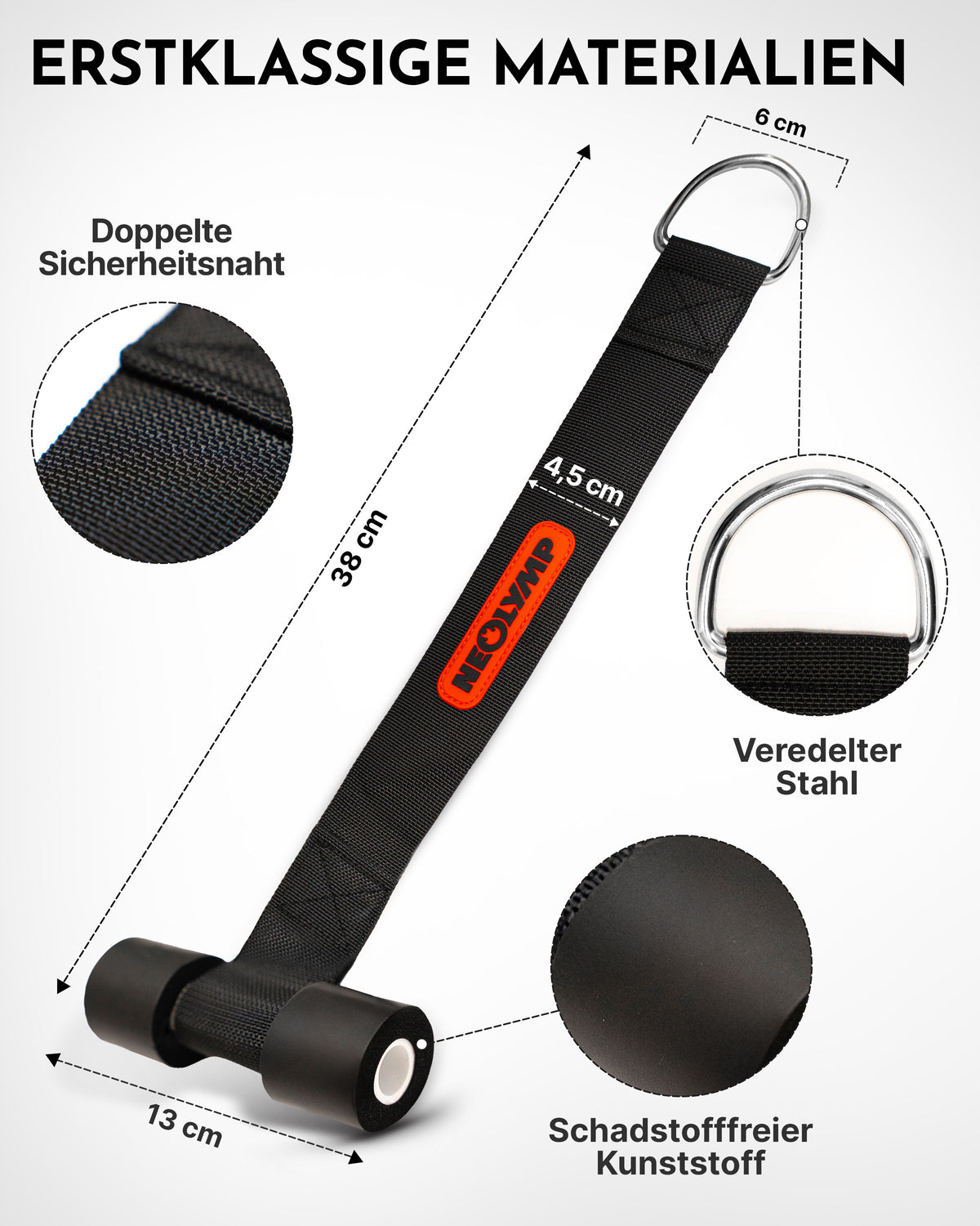 Premium Türanker - Für Widerstandsbänder, hochbelastbar - - Zubehör von NEOLYMP | Fitnessequipment und Sportartikel