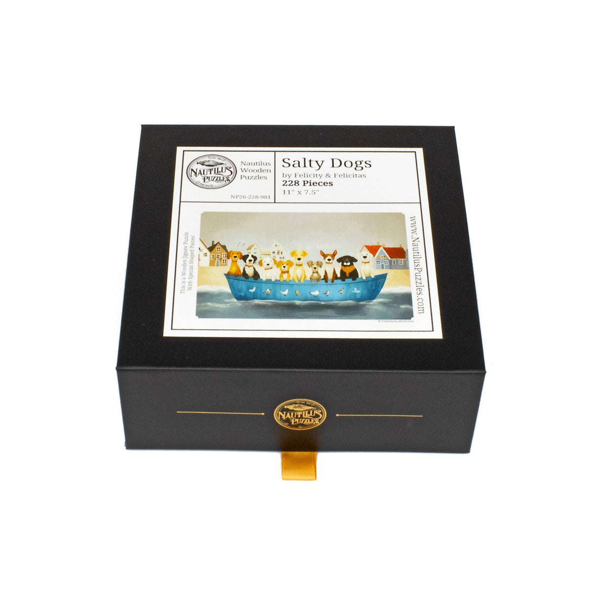 Salty Dogs (228 Piece Wooden Jigsaw Puzzle) - Nautilus Puzzles - Wooden Jigsaw Puzzles For Adults