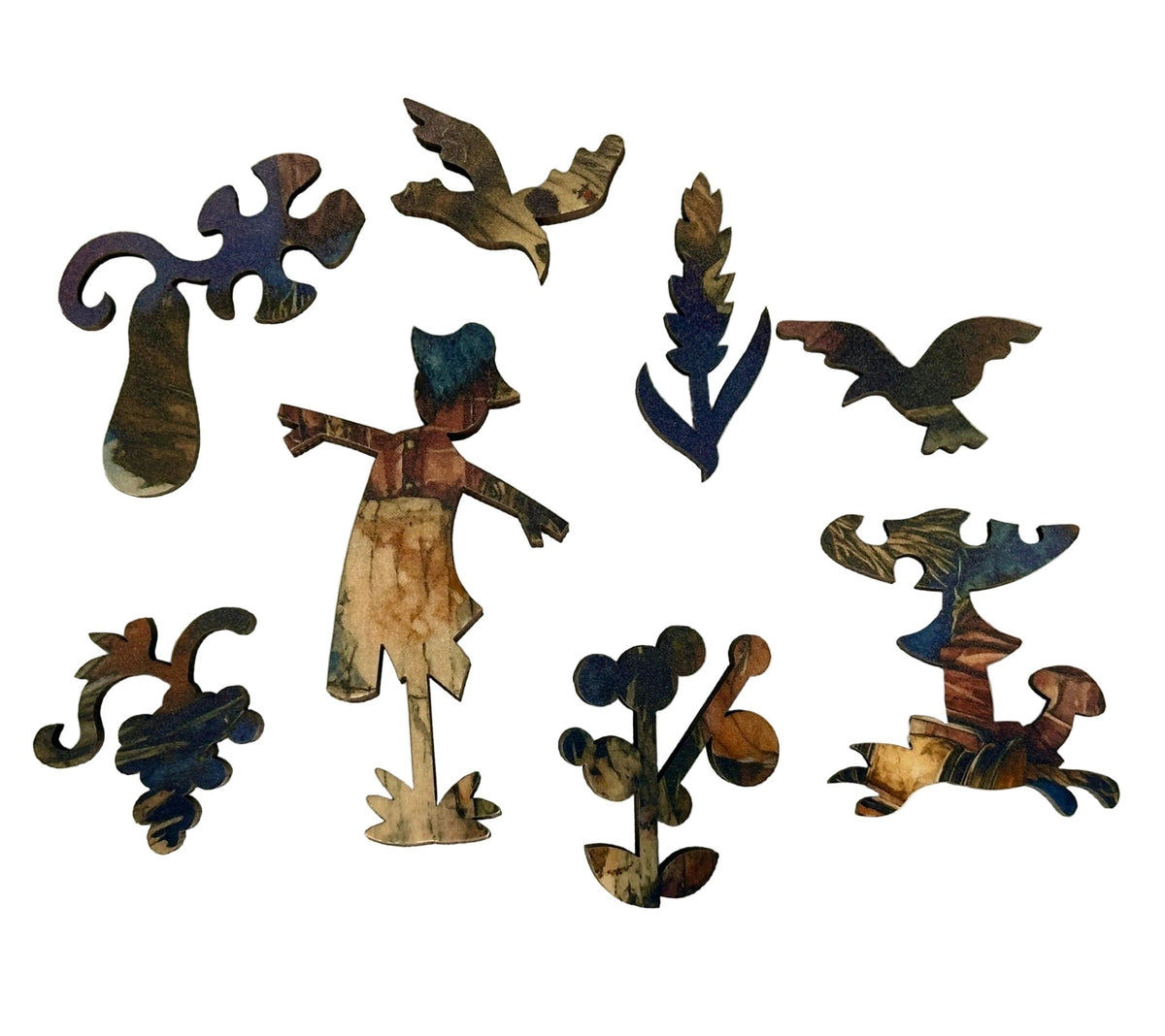 Scarecrow Magic (50 Piece Mini Halloween Wooden Jigsaw Puzzle) - Nautilus Puzzles - Wooden Jigsaw Puzzles For Adults