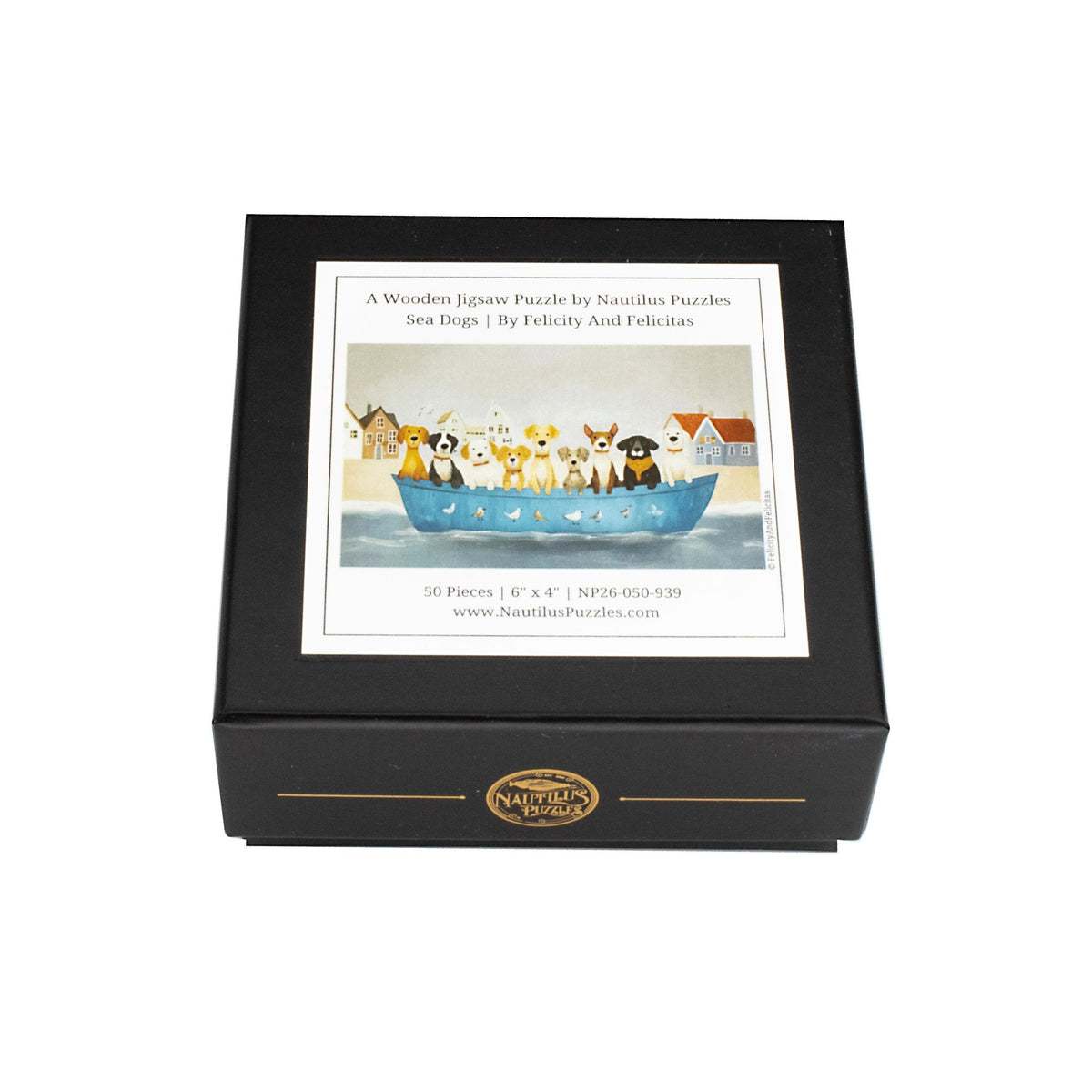 Sea Dogs (50 Piece Mini Wooden Jigsaw Puzzle) - Nautilus Puzzles - Wooden Jigsaw Puzzles For Adults