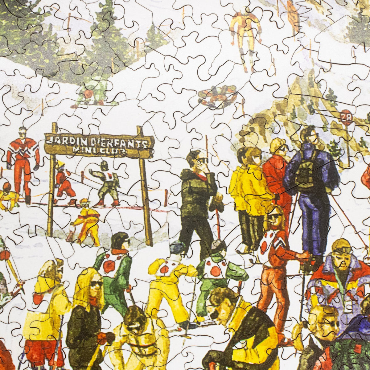 Ski-nanigans | 1000 Piece Wooden Puzzle - Nautilus Puzzles - Wooden Jigsaw Puzzles For Adults