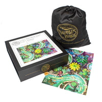 Succulent Swirl (479 Piece Wooden Jigsaw Puzzle) - Nautilus Puzzles - Wooden Jigsaw Puzzles For Adults