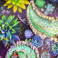 Succulent Swirl (479 Piece Wooden Jigsaw Puzzle) - Nautilus Puzzles - Wooden Jigsaw Puzzles For Adults