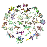 Succulent Swirl (479 Piece Wooden Jigsaw Puzzle) - Nautilus Puzzles - Wooden Jigsaw Puzzles For Adults