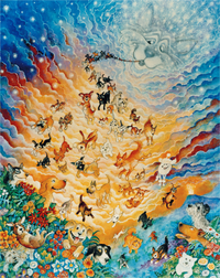 The Creation of Dogs (480 Piece Wooden Jigsaw Puzzle) - Nautilus Puzzles - Wooden Jigsaw Puzzles For Adults