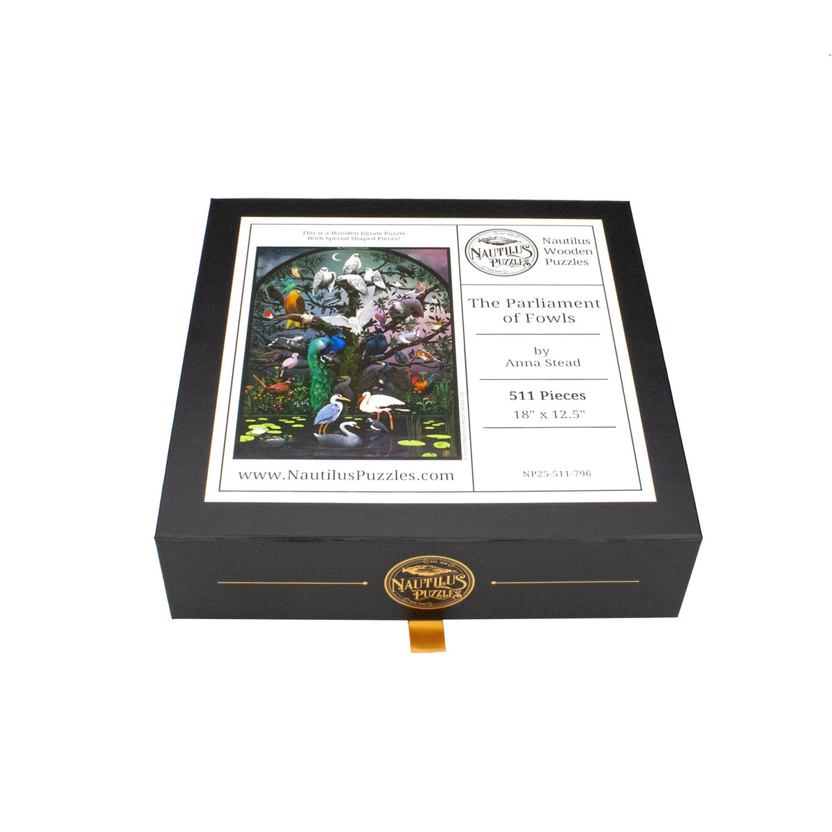 The Parliament of Fowls (511 Piece Wooden Jigsaw Puzzle) - Nautilus Puzzles - Wooden Jigsaw Puzzles For Adults