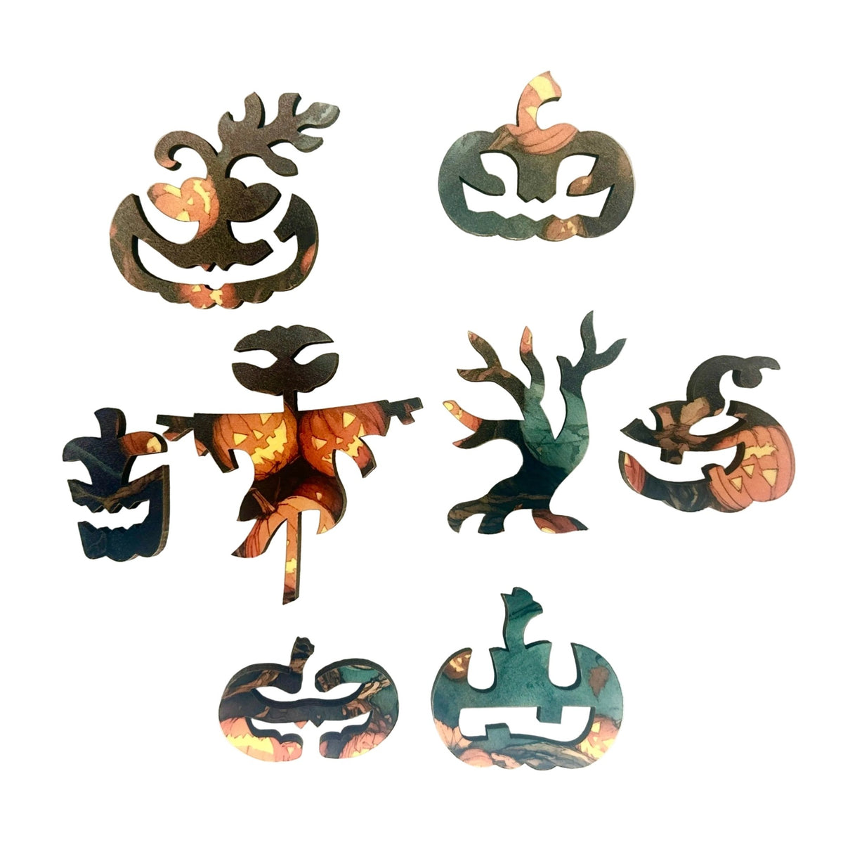 The Pumpkin Tree (50 Piece Mini Halloween Wooden Jigsaw Puzzle) - Nautilus Puzzles - Wooden Jigsaw Puzzles For Adults