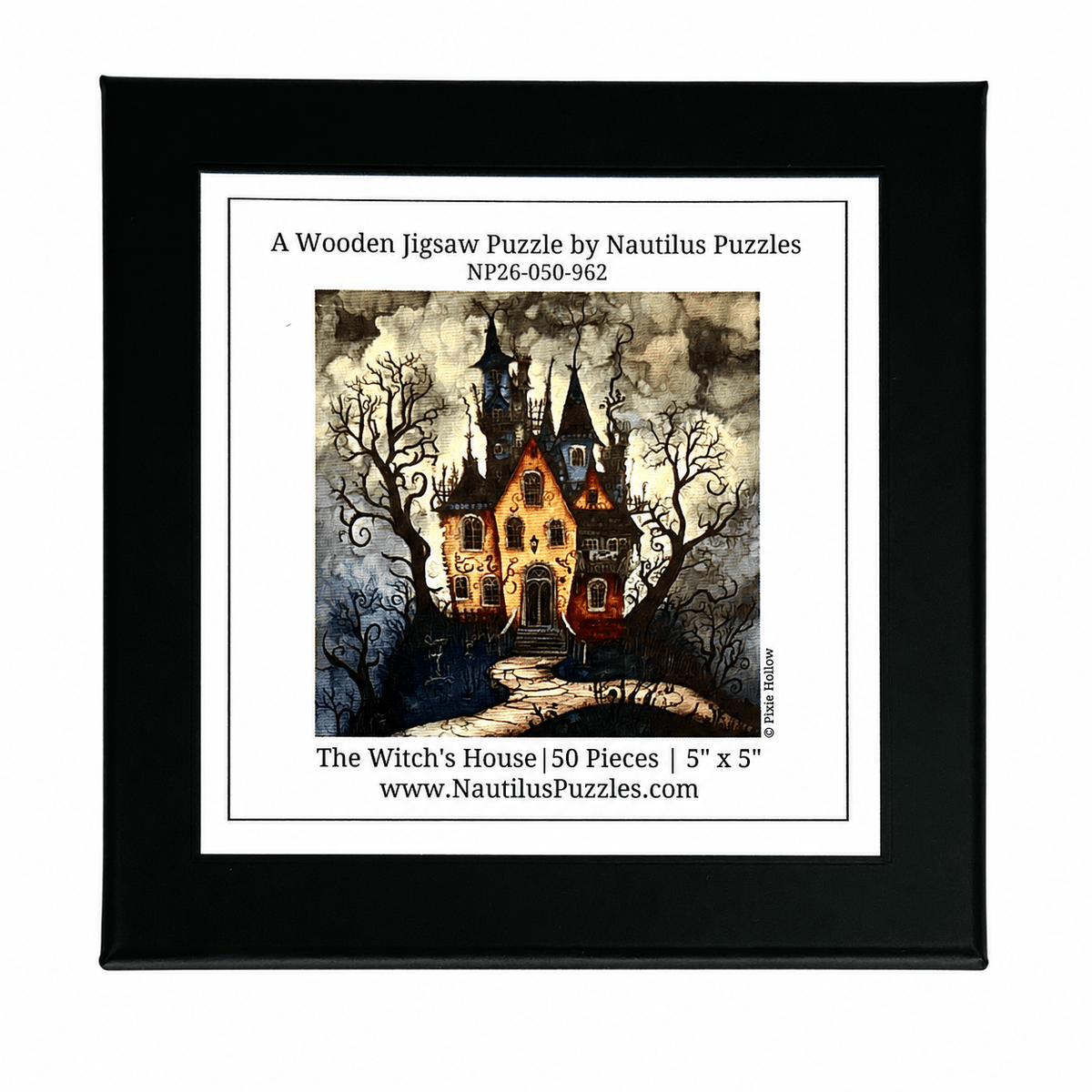 The Witch's House (50 Piece Mini Wooden Jigsaw Puzzle) - Nautilus Puzzles - Wooden Jigsaw Puzzles For Adults