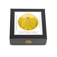 Vitruvian Man by Leonardo da Vinci (63 Piece Round Mini Wooden Jigsaw Puzzle) - Nautilus Puzzles - Wooden Jigsaw Puzzles For Adults