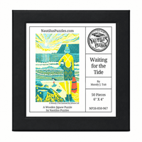 Waiting for the Tide (50 Piece Mini Wooden Jigsaw Puzzle) - Nautilus Puzzles - Wooden Jigsaw Puzzles For Adults