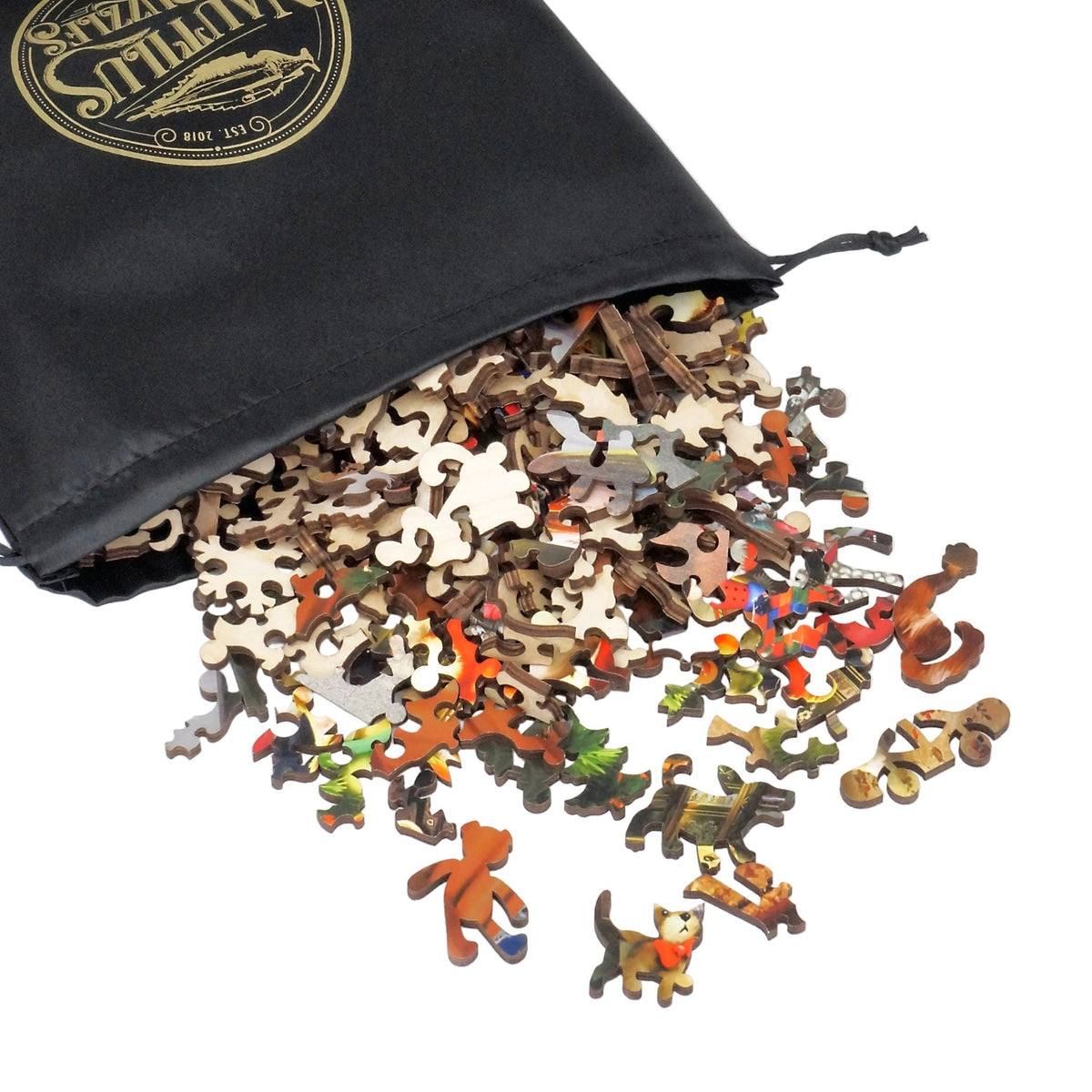 Who's Next on the List (503 Pieces) Christmas Wooden Puzzle - Nautilus Puzzles - Wooden Jigsaw Puzzles For Adults