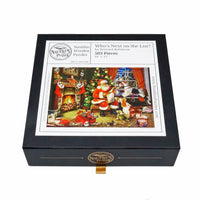 Who's Next on the List (503 Pieces) Christmas Wooden Puzzle - Nautilus Puzzles - Wooden Jigsaw Puzzles For Adults