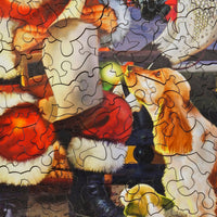 Who's Next on the List (503 Pieces) Christmas Wooden Puzzle - Nautilus Puzzles - Wooden Jigsaw Puzzles For Adults