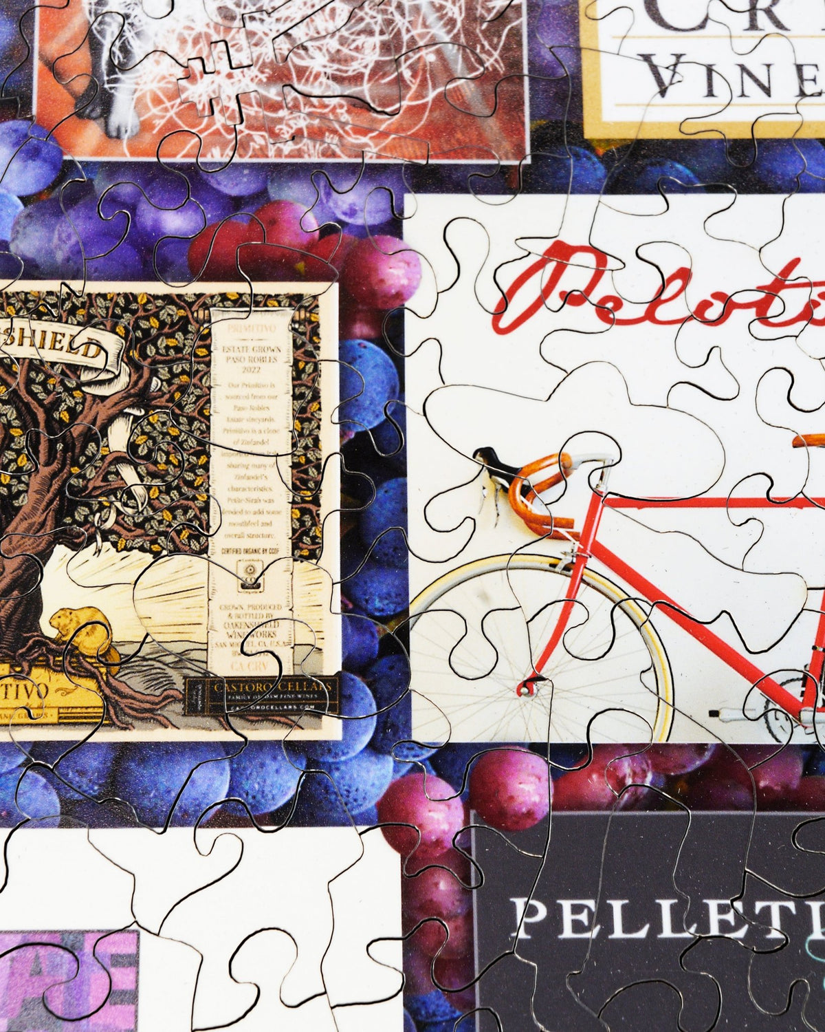 Wines of the Central Coast - 47 Piece Mini Wooden Jigsaw Puzzle - Nautilus Puzzles - Wooden Jigsaw Puzzles For Adults