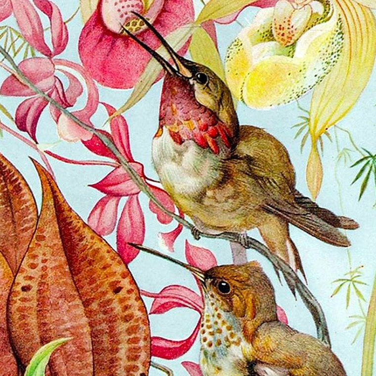 Birds & Orchids (122 Piece Adult Wooden Jigsaw Puzzle) - Nautilus Puzzles - Wooden Jigsaw Puzzles For Adults
