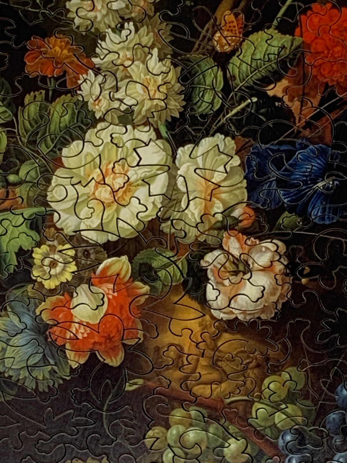 Flowers, 1780 by Jan van Os (172 Piece Wooden Jigsaw Puzzle) - Nautilus Puzzles - Wooden Jigsaw Puzzles For Adults