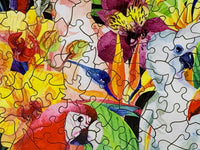 Tropical Birds - 222 Piece Wooden Jigsaw Puzzle - Nautilus Puzzles - Wooden Jigsaw Puzzles For Adults