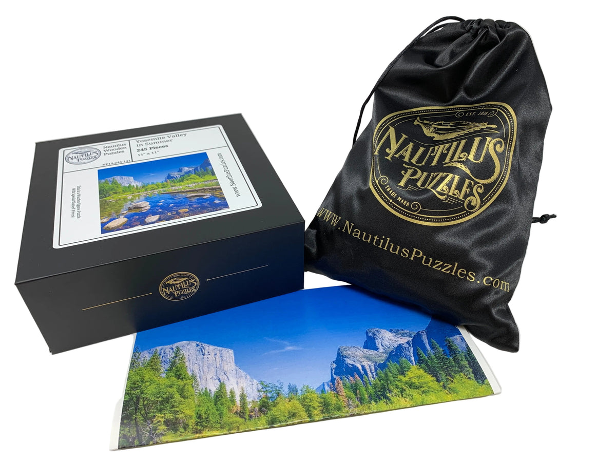 Yosemite Valley in Summer - 245 Piece Wooden Jigsaw Puzzle - Nautilus Puzzles - Wooden Jigsaw Puzzles For Adults