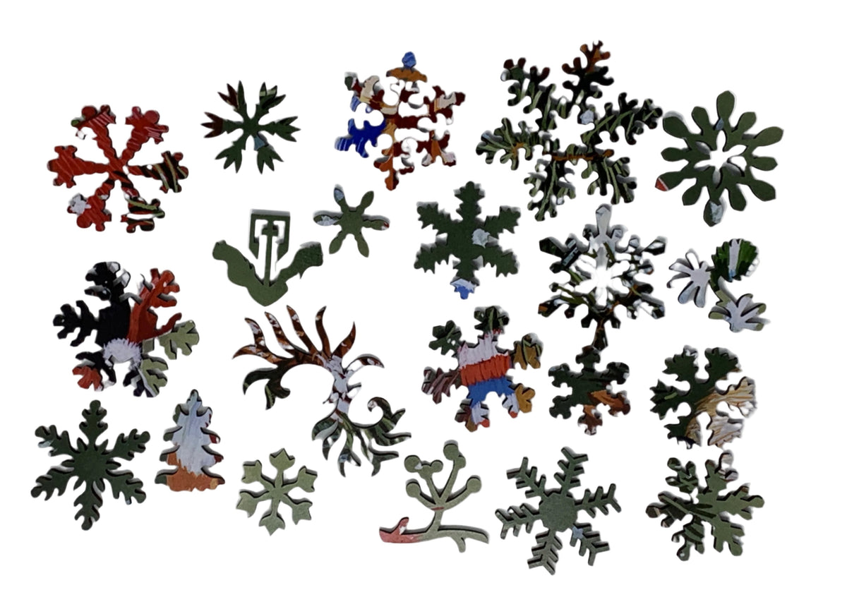 Wrapped Up for Winter (358 Piece Winter Wooden Jigsaw Puzzle) - Nautilus Puzzles - Wooden Jigsaw Puzzles For Adults