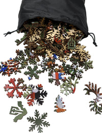 Wrapped Up for Winter (358 Piece Winter Wooden Jigsaw Puzzle) - Nautilus Puzzles - Wooden Jigsaw Puzzles For Adults