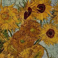 Sunflowers, 1888 by Van Gogh (120 Piece Sunflower Wooden Jigsaw Puzzle) - Nautilus Puzzles - Wooden Jigsaw Puzzles For Adults