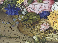 Flower Still Life, 1614 by Ambrosius Bosschaert the Elder (172 Piece Wooden Jigsaw Puzzle) - Nautilus Puzzles - Wooden Jigsaw Puzzles For Adults