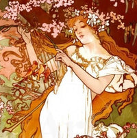 Spring by Alphonse Mucha (122 Piece Wooden Jigsaw Puzzle) - Nautilus Puzzles - Wooden Jigsaw Puzzles For Adults