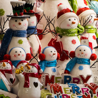 Smiling Snowmen (51 Piece Mini Christmas Wooden Jigsaw Puzzle) - Nautilus Puzzles - Wooden Jigsaw Puzzles For Adults