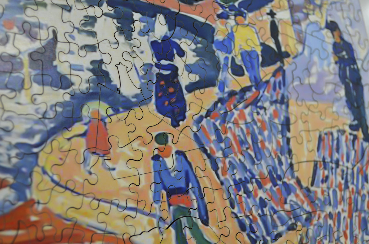 The Drying Sails (425 Pieces) by Andre Derain, Wooden Jigsaw Puzzle - Nautilus Puzzles - Wooden Jigsaw Puzzles For Adults