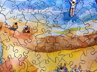 A Day at the Beach (145 Piece Wooden Jigsaw Puzzle) - Nautilus Puzzles - Wooden Jigsaw Puzzles For Adults