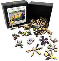 A Sunday on La Grande Jatte (50 Pieces) Mini Wooden Jigsaw Puzzle - Nautilus Puzzles - Wooden Jigsaw Puzzles For Adults