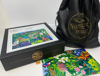 An English Cottage Garden - 425 Piece Wooden Jigsaw Puzzle - Nautilus Puzzles - Wooden Jigsaw Puzzles For Adults