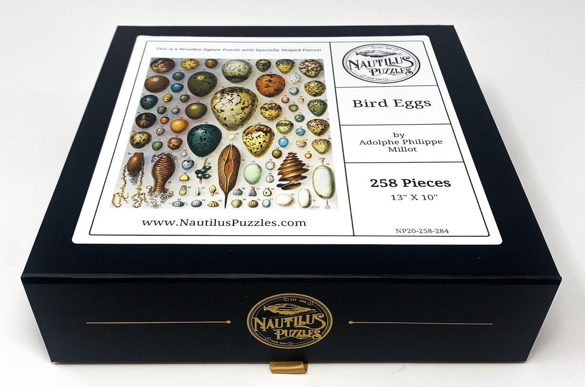 Bird Eggs (258 Piece Wooden Jigsaw Puzzle) - Nautilus Puzzles - Wooden Jigsaw Puzzles For Adults