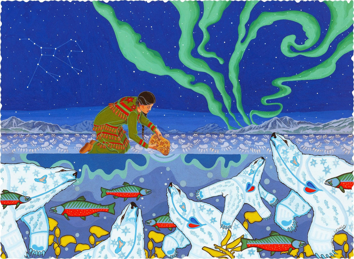Blessing of the Polar Bears - 475 Piece Wooden Jigsaw Puzzle - Nautilus Puzzles - Wooden Jigsaw Puzzles For Adults