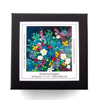 Christmas Bouquet (50 Piece Mini Wooden Jigsaw Puzzle) - Nautilus Puzzles - Wooden Jigsaw Puzzles For Adults